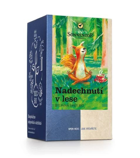 BIO bylinný čaj, Sonnentor Nadechnutí v lese, porcovaný, 18 sáčků