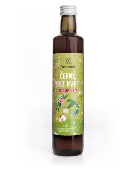BIO bylinný sirup, Sonnentor Černý bez květ, 500 ml