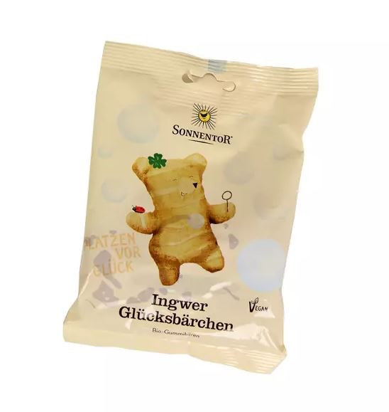 BIO gumoví medvídci, Sonnentor Štěstí se zázvorem, 100 g