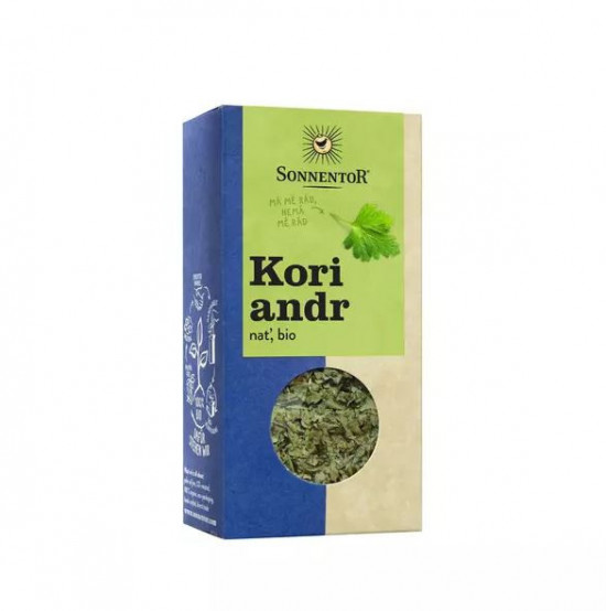 BIO koření, Sonnentor Koriandr nať, Coriandrum sativum, krabička, 15 g