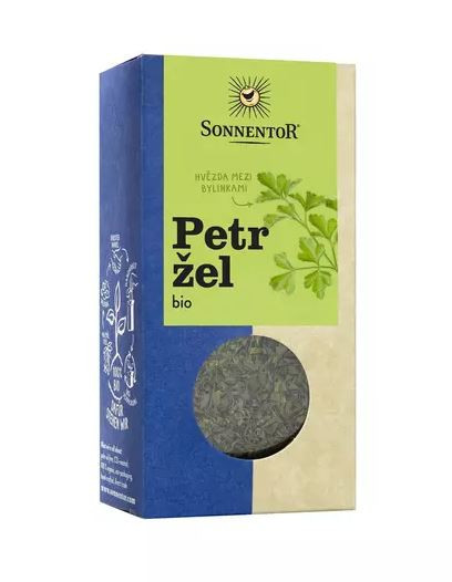 BIO koření, Sonnentor Petržel řezaná, Petroselinum hortense, krabička, 15 g