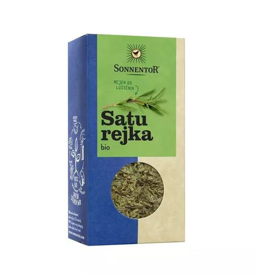 BIO koření, Sonnentor Saturejka, Satureja hortensis, krabička, 20 g