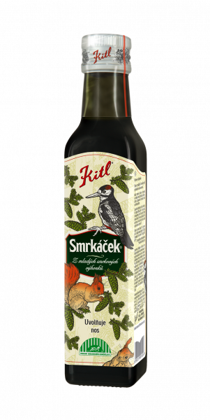 BIO medicinální sirup, Kitl Smrkáček, z mladých smrkových výhonků, vitamin C, 250 ml