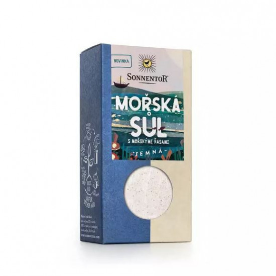 BIO mořská sůl s mořskými řasami, Sonnentor, krabička, 150 g