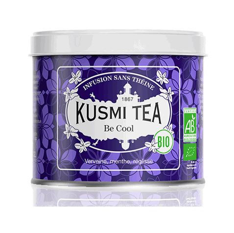 Bio organický bylinný čaj, Kusmi Tea Be Cool, plechová dóza, sypaný, 90 g