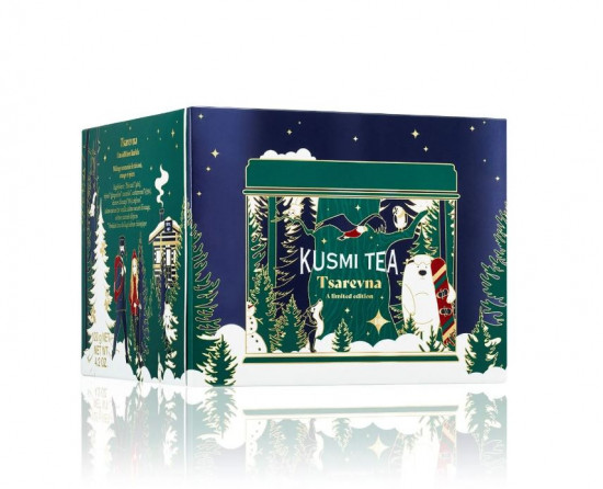 Bio organický černý čaj, Kusmi Tea Tsarevna, plechová dóza, sypaný, 120 g-29372