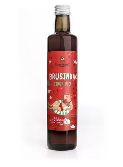 BIO ovocný sirup, Sonnentor Brusinka, 500 ml