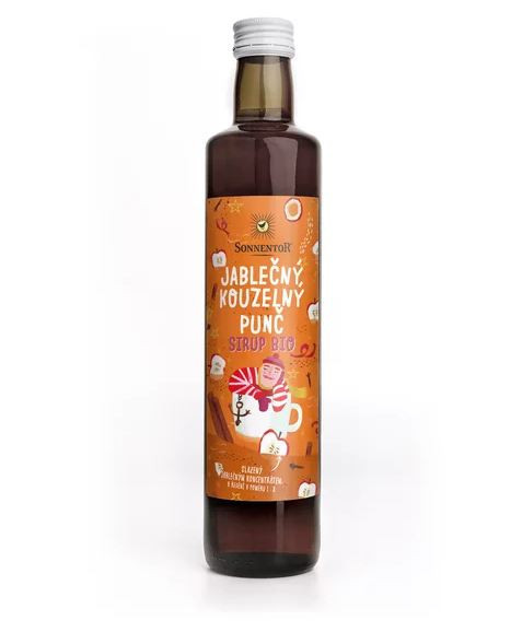 BIO ovocný sirup, Sonnentor Jablečný kouzelný punč, 500 ml