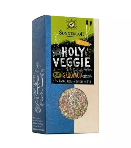 BIO směs koření a květů, Sonnentor Holy Veggie - grilovací koření, krabička, 30 g