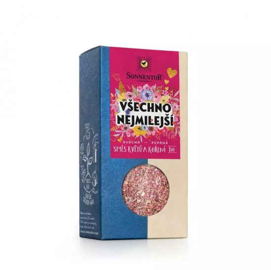 BIO směs koření a květů, Sonnentor Všechno nejmilejší, krabička, 40 g