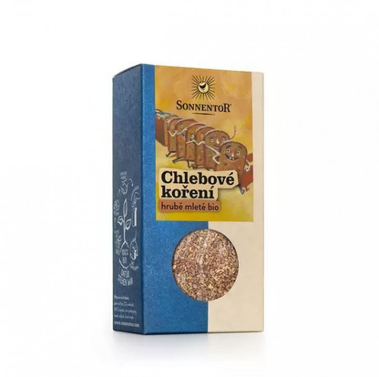 BIO směs koření, Sonnentor Chlebové koření hrubě mleté, krabička, 50 g