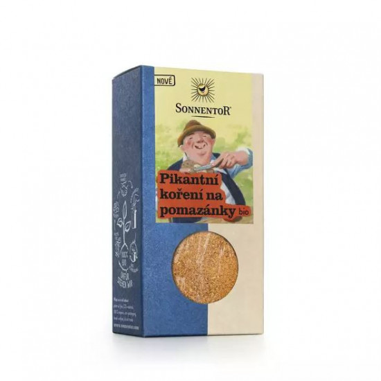 BIO směs koření, Sonnentor Koření na pomazánky, pikantní, krabička, 60 g