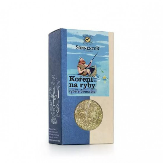 BIO směs koření, Sonnentor Koření na ryby rybáře Svena mleté, krabička, 35 g