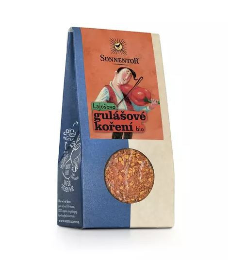 BIO směs koření, Sonnentor Lajošovo gulášové koření, krabička, 50 g