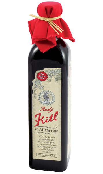 Bylinný likér, Kitl Šláftruňk Rudý 9.5% obj., 7 bylin, 500 ml