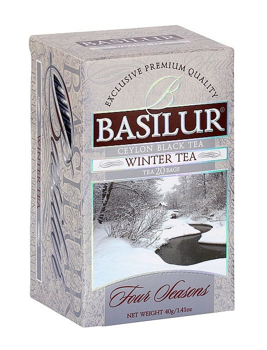 Černý čaj, Basilur Four Seasons Winter Tea, porcovaný s přebalem, 20 sáčků