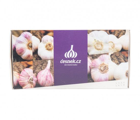 Česnek sadbový mix odrůd, Kozák česnek, krabička, 8 ks