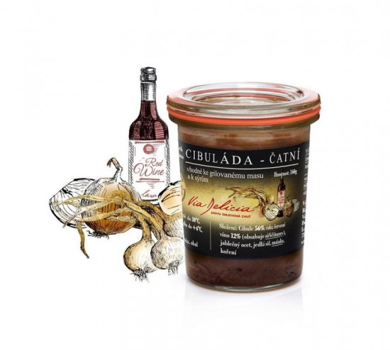 Cibuláda - cibulové čatní, Via Delicia, 160 g