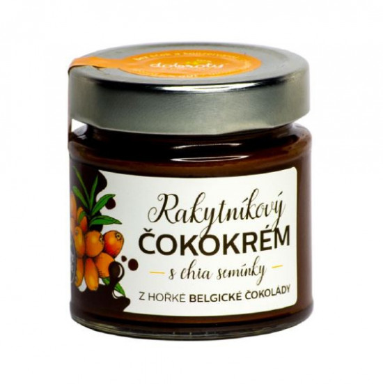 Čokoládový krém, Dobroty z přírody Rakytník s chia, 200 g