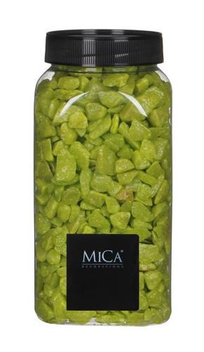 Dekorační drť v dóze, Mica, 650 ml, světle zelená