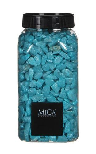 Dekorační drť v dóze, Mica, 650 ml, tyrkysová