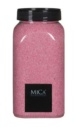 Dekorační písek v dóze, Mica, 650 ml, růžový
