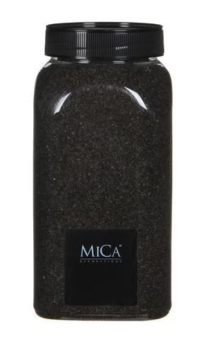 Dekorační písek v dóze, Mica, 650 ml, tmavě hnědý