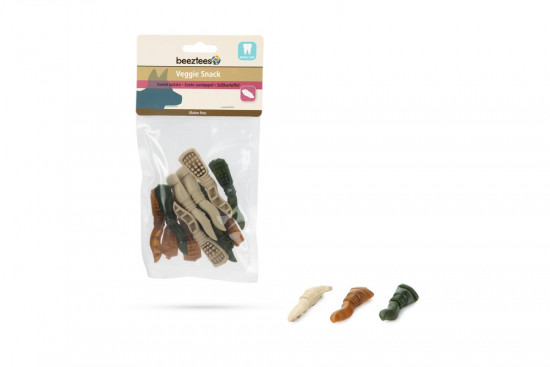 Dentální pamlsek pro psy se zeleninou, VEGGIE TOOTHPASTE MIX, 7.5 cm, balení 12 ks-29488
