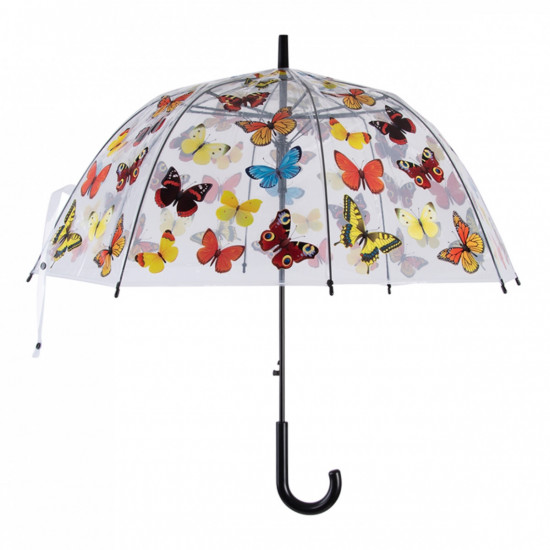 Deštník s motivem motýlů, Esschert Design, průměr 83 cm, vícebarevný
