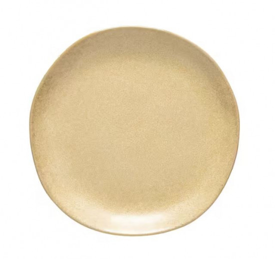 Dezertní talíř LIVIA, keramický, glazovaný, průměr 21.5 cm, krémový