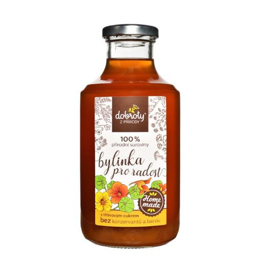 Domácí bylinný sirup, Dobroty z přírody Bylinka pro radost, 250 ml