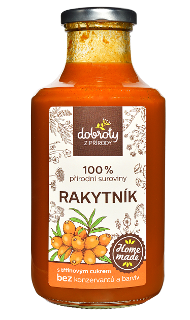 Domácí bylinný sirup, Dobroty z přírody Rakytník, 500 ml