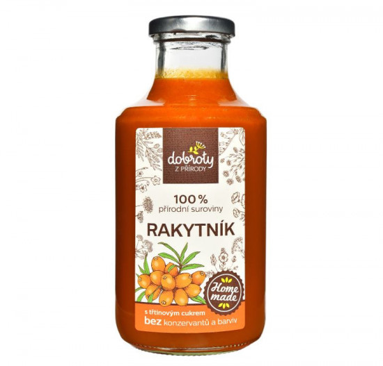 Domácí ovocný sirup, Dobroty z přírody Rakytník, 500 ml