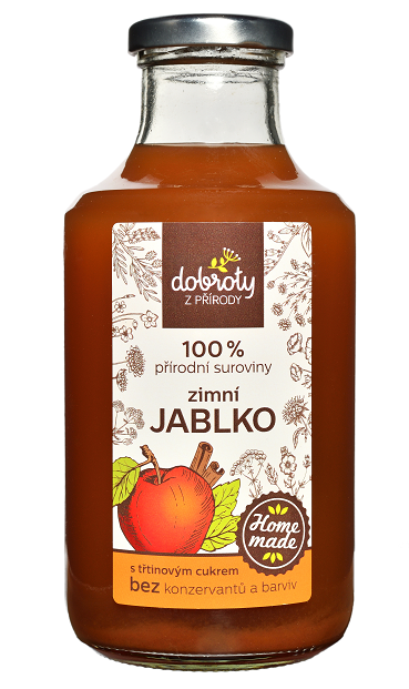 Domácí ovocný sirup, Dobroty z přírody Zimní jablko, 500 ml