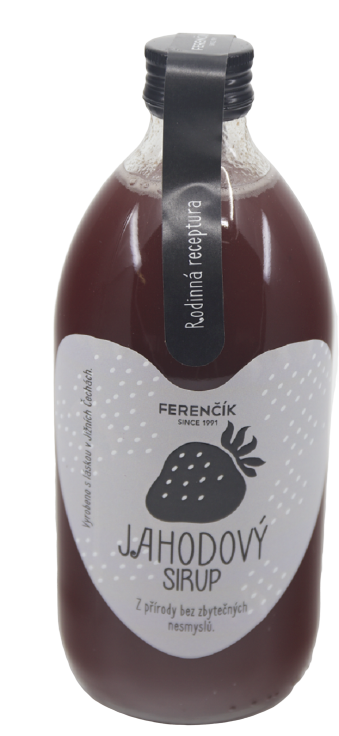 Domácí sirup, Dobroty z přírody Ferenčíkův jahodový, Limitovaná edice, 550 ml