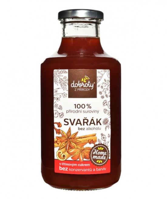 Domácí sirup, Dobroty z přírody Svařák, bez alkoholu, 250 ml