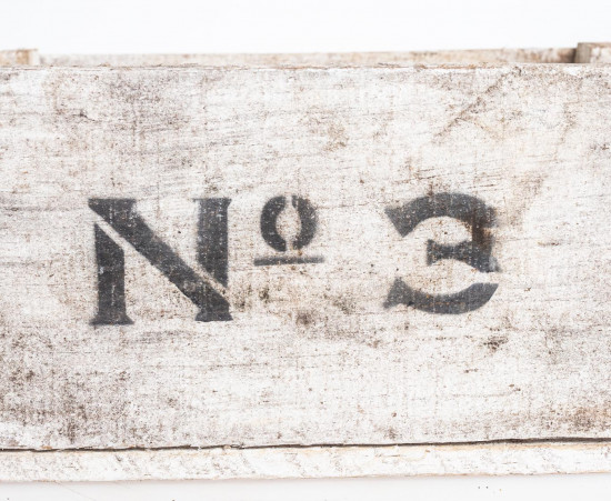 Dřevěná bedna No. 3, bílá-17366