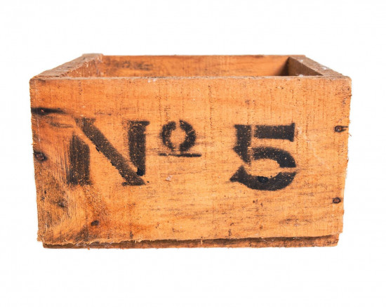 Dřevěná bedna No. 5, hnědá-17384