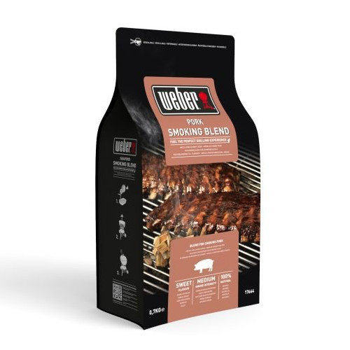 Dřevěné udící lupínky na vepřové maso Weber, 0.7 kg