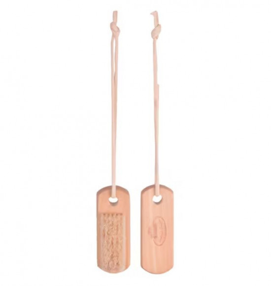 Dřevěný kartáč na nehty, přírodní, délka 11 cm-25474