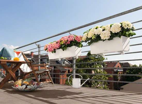Držák na truhlík Lechuza BALCONERA, bílý, 2ks-3510
