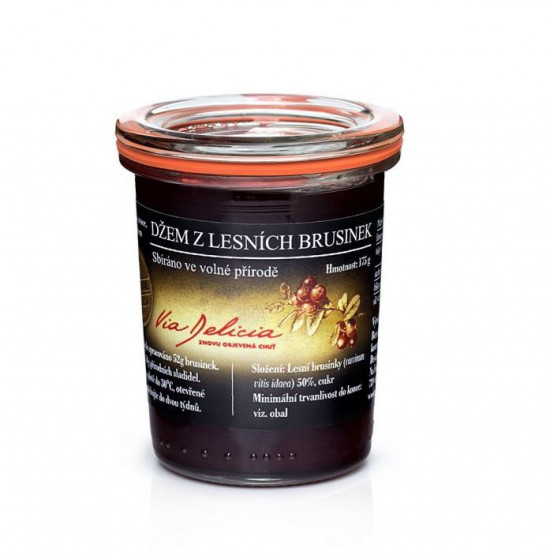 Džem z lesních brusinek, Via Delicia, 175 g-25258