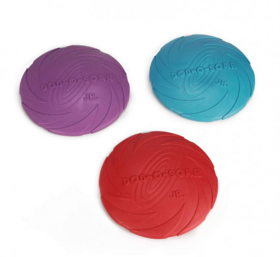 Gumové frisbee pro psy, mix barev, průměr 18 cm-28176