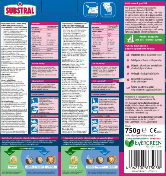 Hnojivo pro růže a kvetoucí rostliny, Substral Osmocote, balení 750 g-27781
