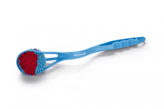 Hračka pro psy, míček s vrhačem, modro - červená, 40 cm-28696