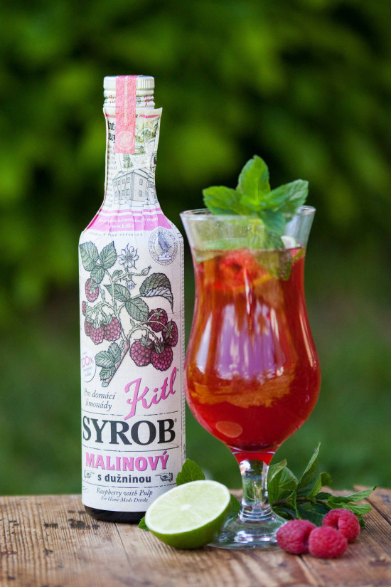Hustý ovocný sirup, Kitl Syrob Malina s dužninou, 500 ml-19702