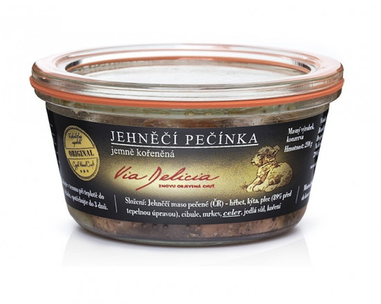 Jehněčí pečínka jemně kořeněná, Via Delicia, bez lepku, 210 g-5336