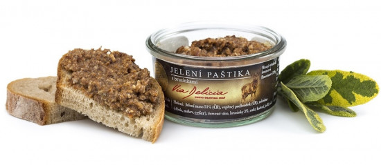 Jelení paštika s brusinkami, Via Delicia, bez lepku, 130 g-5360