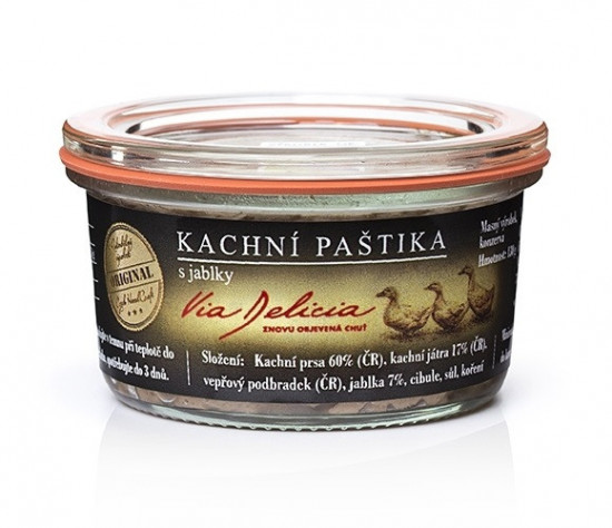 Kachní paštika s jablky, Via Delicia, bez lepku, 130 g-5365