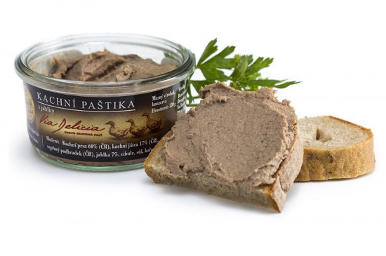 Kachní paštika s jablky, Via Delicia, bez lepku, 130 g-5366
